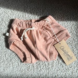 Childhoods clothing shortie peach size 18-24mo NWT